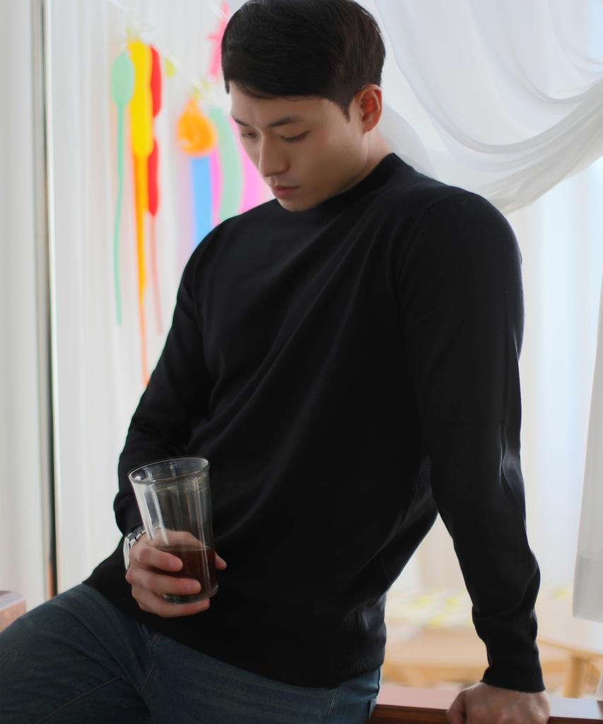 Bestfit Набор из 2 шт. Мягкий Облегающий Круглый Вырез Длинный Рукав Вязаный