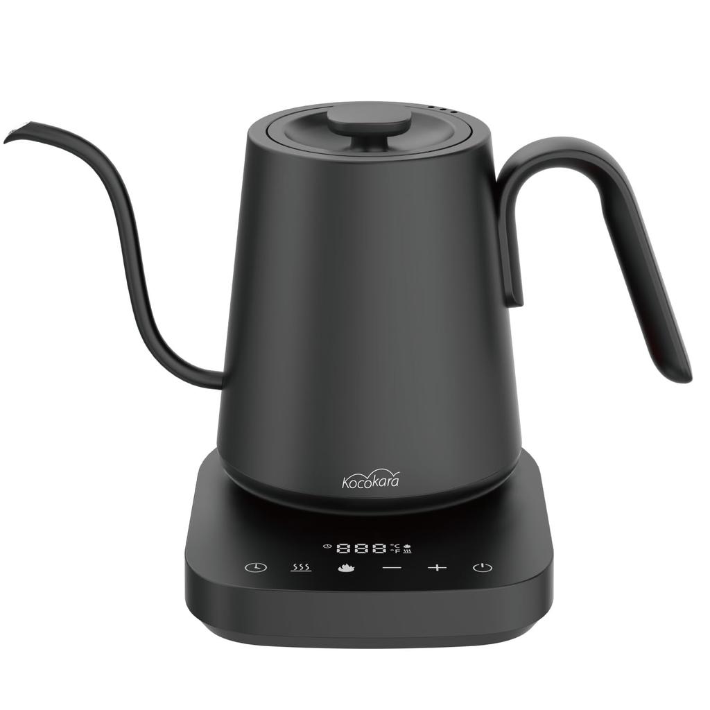 Электрический чайник Kocokara, капельный чайник, 1200 Вт, кнопка закипания, быстрое закипание, легкий, 520 г, регулировка шага, функция подогрева в течение 120 минут, бумажные фильтры