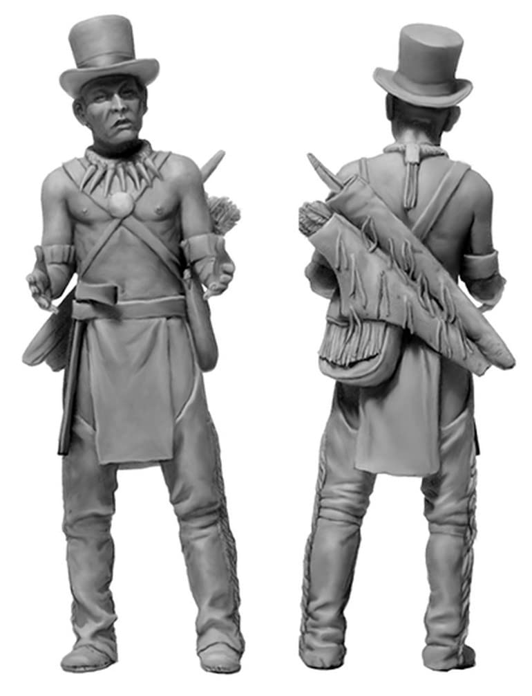 Master Box Indian War 3 Fur Trade British Native Hunters 18th Century Пластиковая модель MB35222 1/35 Солдаты, Американцы, № 4