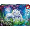 Fantasy Puzzle - EDUCA - 500 Pieces - Unicorns In the Forest