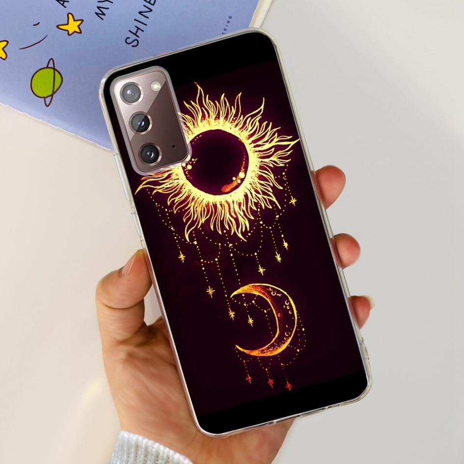 Чехол для Samsung Note 20 5G SM-N981B Популярный Цветок Тонкий Мягкий Силиконовый Чехол для Телефона для Samsung Galaxy Note20 Ultra 5G Funda Capa