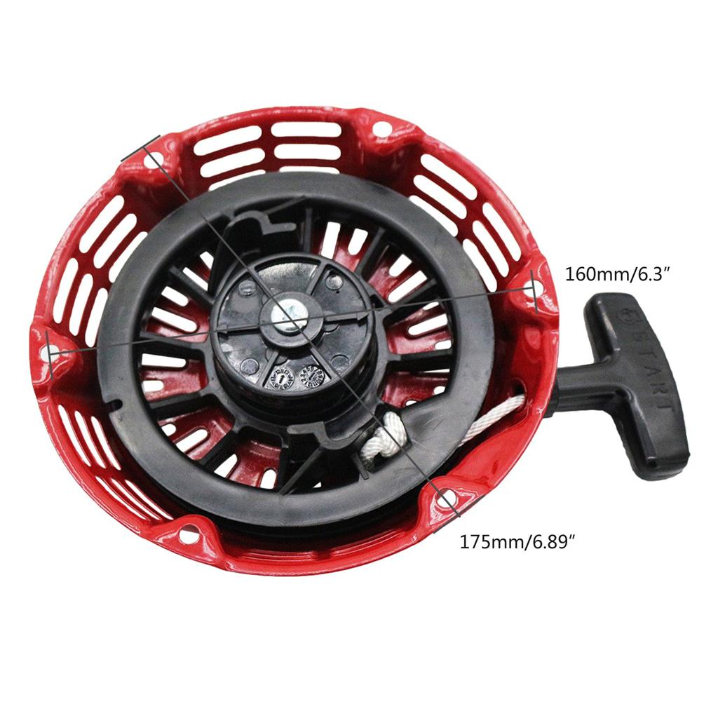 Высокопроизводительный ручной стартер GX160, узел ручного стартера GX200 для GX120 мощностью 4 л. с., 5,5 л. с., 6,5 л. с., тяговый трос, пластиковый