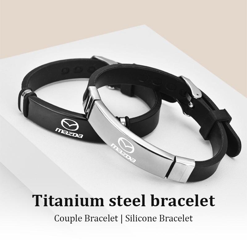 AAGC1 For Mazda Car Logo Custom Bracelets Wirstband Stainless Steel For Men Axela Speed 6 CX3 CX4 CX5 CX7 CX8 CX9 MS Demio