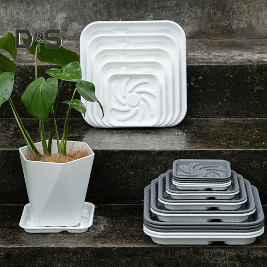 5 шт. поддон для растений многоразовый цветочный горшок поддон для тяжелых условий эксплуатации поддон для цветочного горшка квадратный поддон для растений в помещении и на открытом воздухе