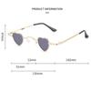 Retro Candy Color Punk Hip Hop Heart-Shaped Sunglasses Ultra-small Sun Glasses Shades
