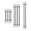 10 Pieces Bungee Cords with Hooks Ropes Wear Resistance Tie Down Straps for Camping Trucks