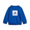adidas Ползунки с флисовой подкладкой, теплые и удобные, с круглым вырезом и принтом логотипа, королевский синий/белый/средний меланжевый серый GD3928