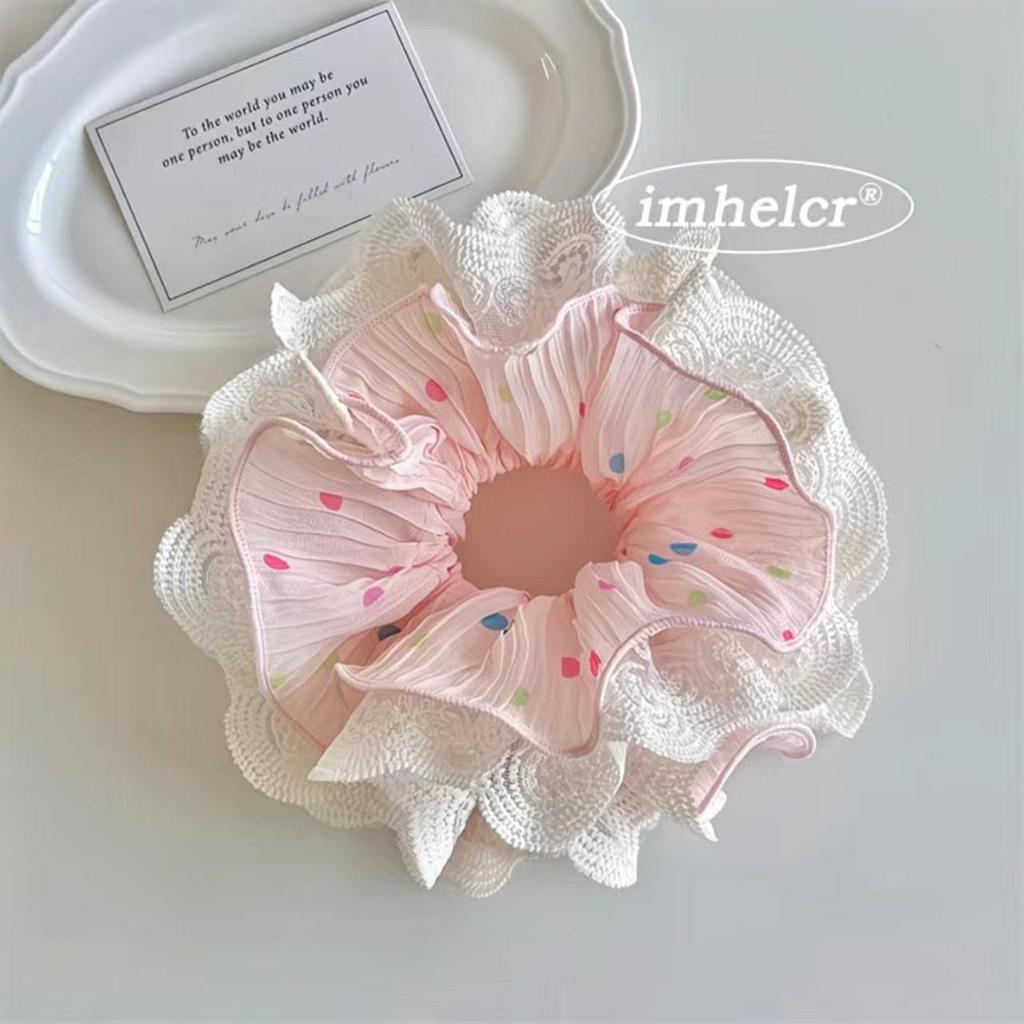 French-Korean Double-Layer Ballet Lace Extra Large Hair Scrunchie