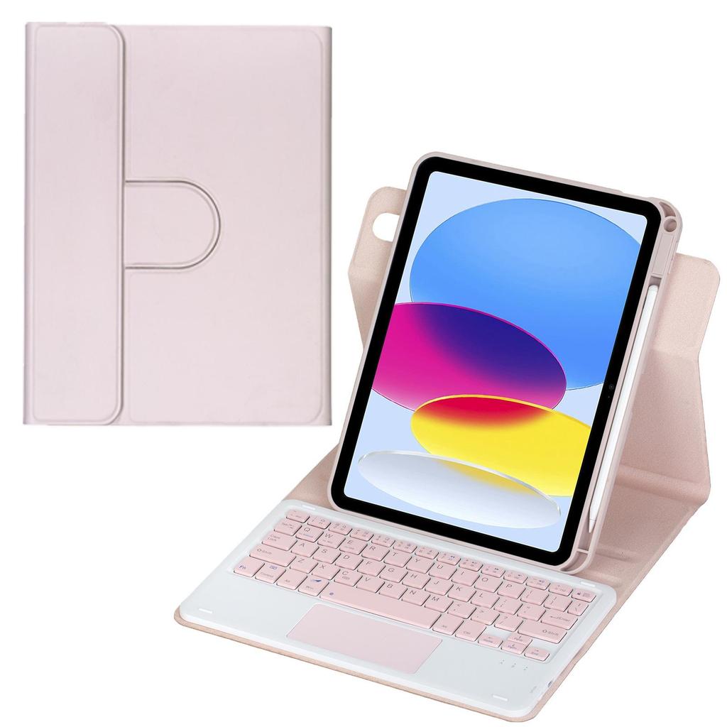 Цветной чехол-клавиатура Bluetooth с подсветкой для iPad Air 10-го и 11-го поколений с вращающимся акриловым дизайном