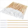 Eyxformula Dog Ear Cleaning Swabs Professional 12cm/4.72 Inch Bamboo Sticks Long Cotton Swabs with Extra Long Cotton Solution for Dog Ear Cleaning