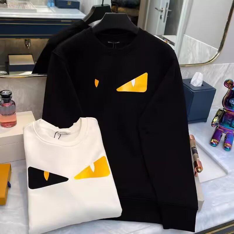 Мужская модная толстовка с принтом «Маленький монстр», приталенная, с круглым вырезом, для весны/осени