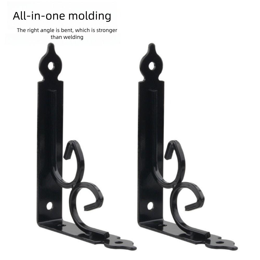 Thickened Metal Shelf Bracket Black White Triangle Bracket Support Shelf Corner Brace  Universal