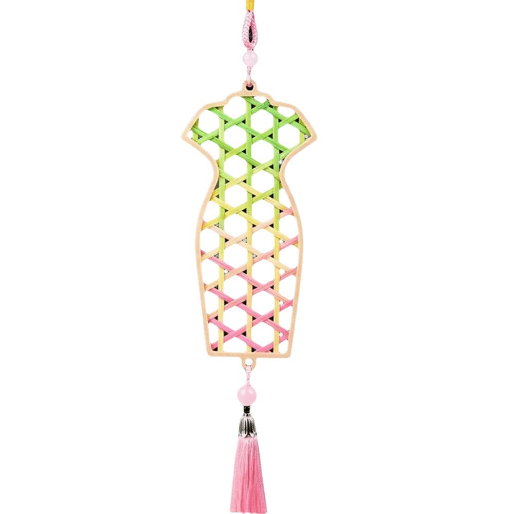 Zongzi Bamboo Pendant Material Kit Handmade Wind Chime Kit  Courtyard Decor