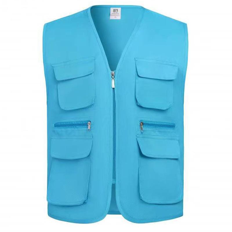 Волонтерский жилет с несколькими карманами и логотипом на заказ для общественных и фотографических мероприятий