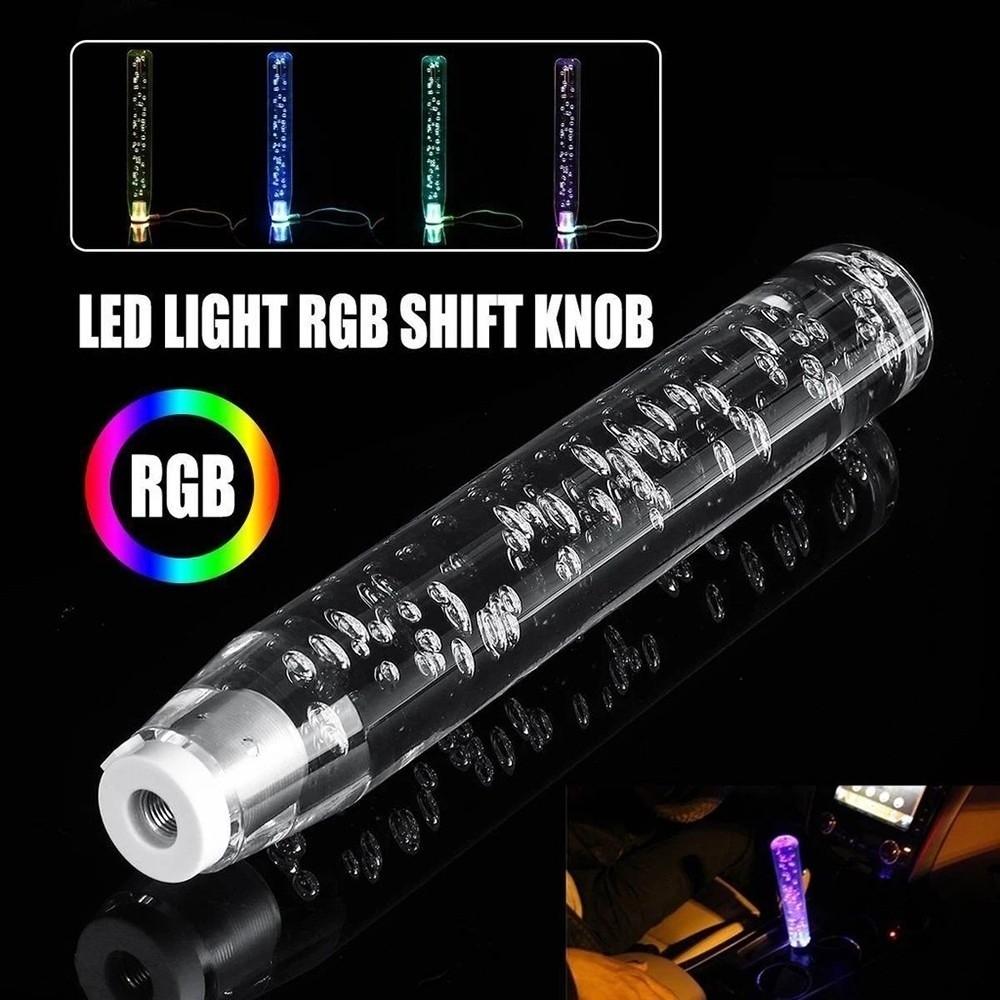 Светящаяся RGB LED Ручка Ручки Переключения Передач Удлинитель Ручки Прозрачный Акрил Ручной Рычаг Переключения Передач USB Зарядка Универсальный Рычаг Kambyo