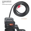 PD QC3.0 USB быстрое зарядное устройство для мотоцикла, водонепроницаемый разъем типа C с вольтметром для мобильного телефона, цифровая зарядка