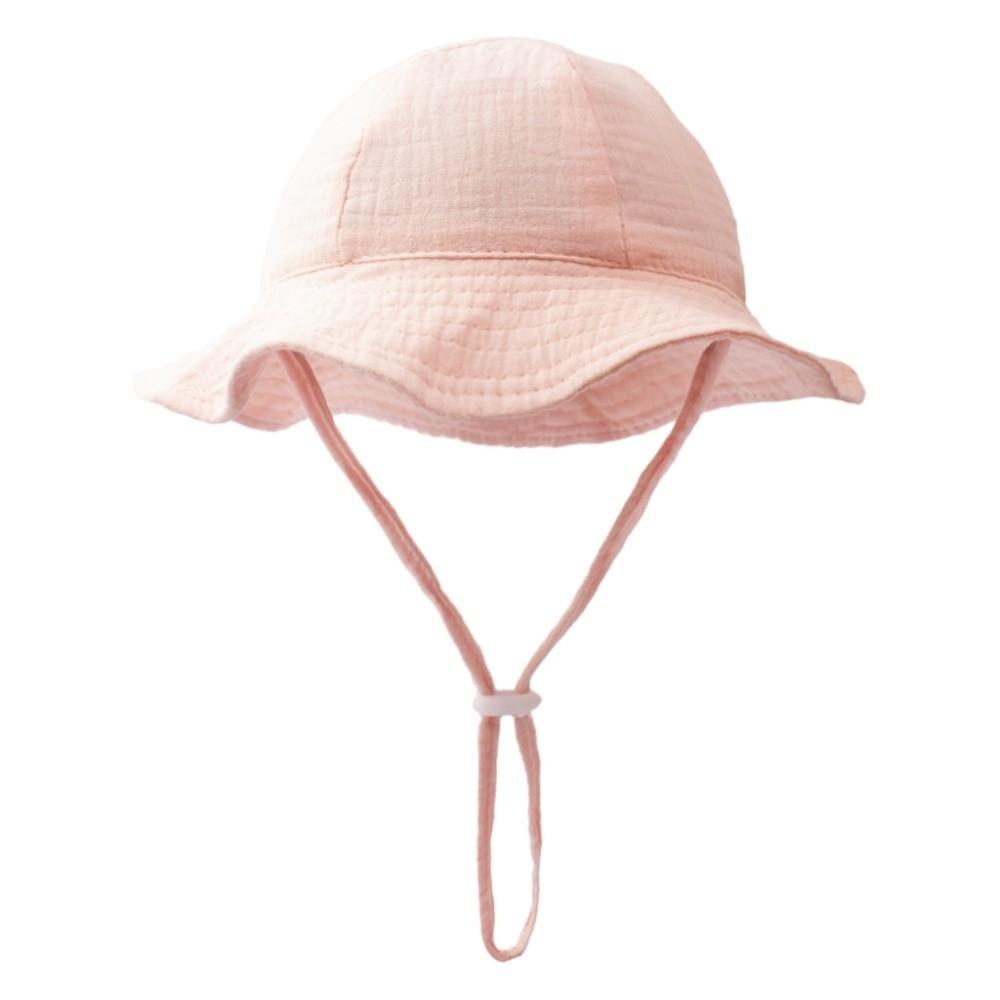 Soft Cotton Sun Protection Caps Sun Shade Children's Fisherman Hat Beach Panama Hat for Boys Girls