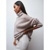 Autumn and Winter Women's Sweater Loose High Neck Comfortable Casual Long Sleeve Sweater