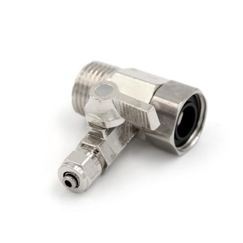 * Hot Sale Feed Water Filter Purifier Adapter 1/2'' to 1/4'' Ball Valve Faucet Tap Safe Water purifier valve Brass pure copper