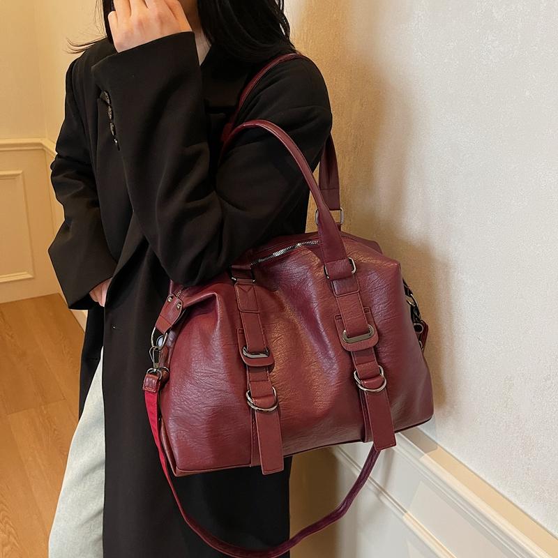 Женская сумка, большая вместительная сумка-тоут, мягкая кожаная сумка через плечо