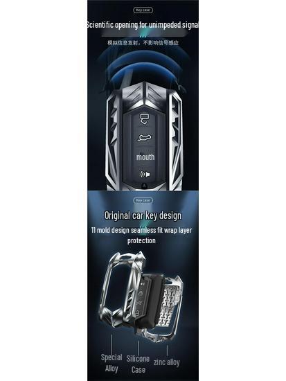 21 Корпус ключа бака: Чехол для ключа автомобиля Signal-Friendly Tank 300 из силикона и цинкового сплава