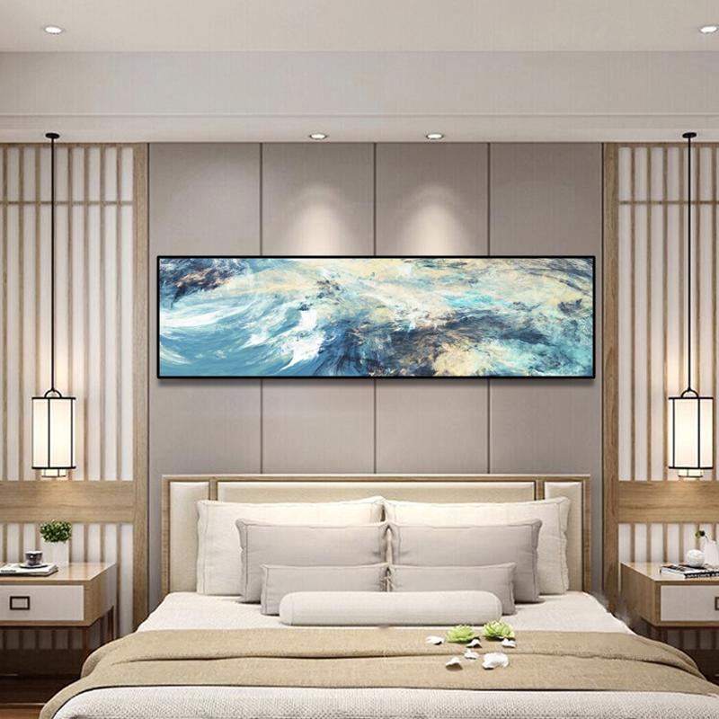 Современная абстрактная картина маслом на холсте, постеры и принты, настенная живопись, абстрактная линия, картина для декора гостиной, без рамки