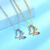Ожерелье Agile Butterfly с бриллиантами для женщин с легкой роскошной универсальной складной цепочкой с подвеской-бабочкой на ключицу