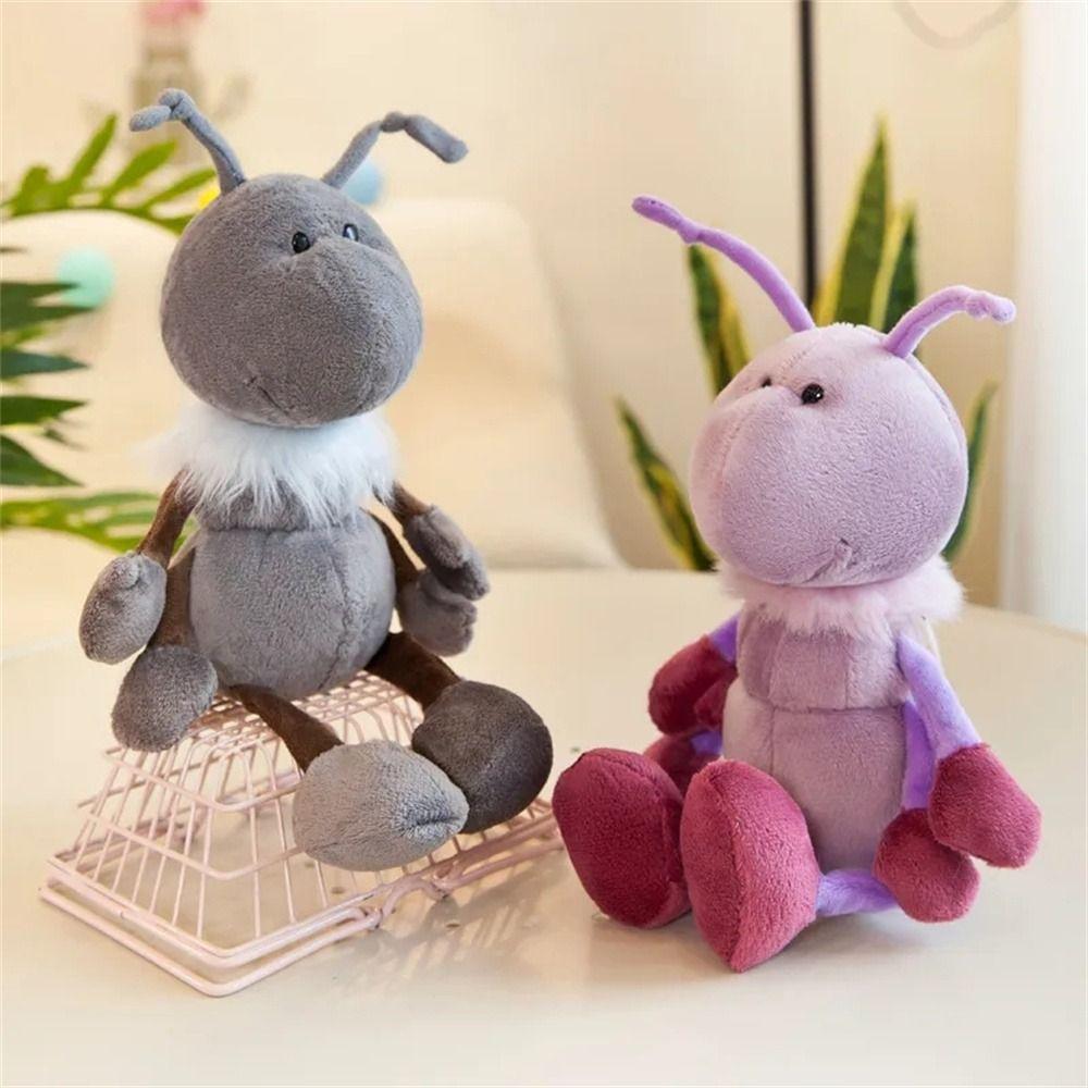 Plush Doll Ant Plush Toys with Scarf Stuffed Ant Animals Cuddly Ant Peluche Doll Kids Toy