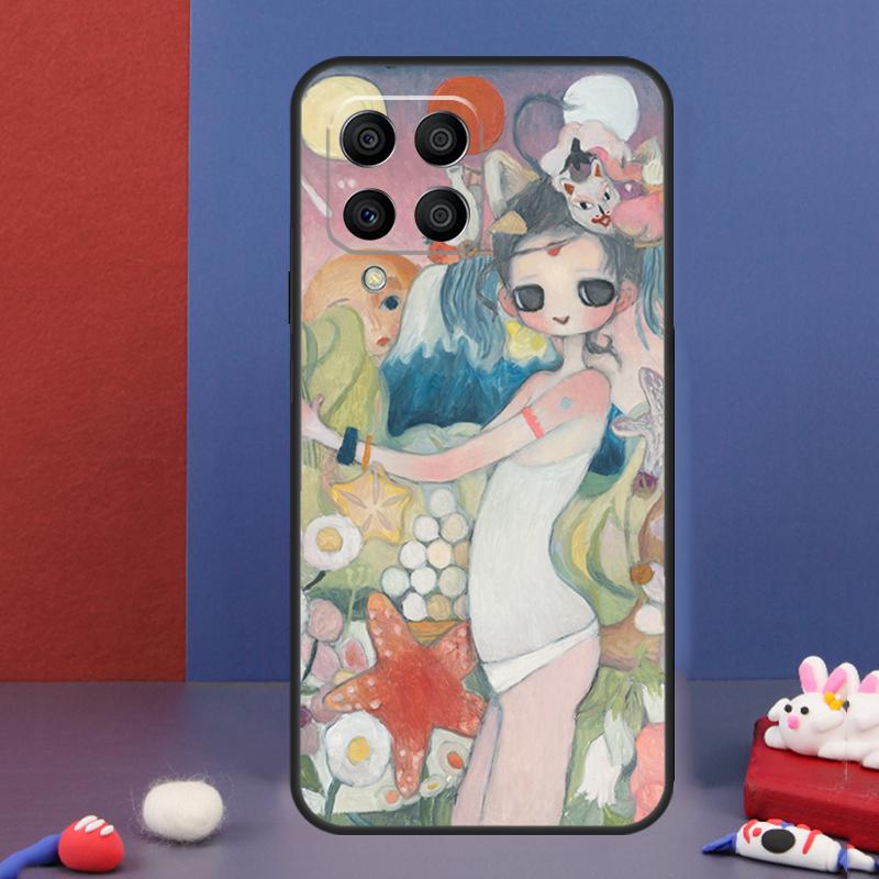 Мультяшный Эстетичный Чехол Aya Takano для Samsung Galaxy M31 M21 M11 M13 M54 M34 M14 M56 M36 M16 M53 M32 M52 M35 M55 M15 M06