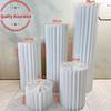 Wedding & Event Origami Dessert Display Stand - Round Foldable Columns for Cakes and Ornaments