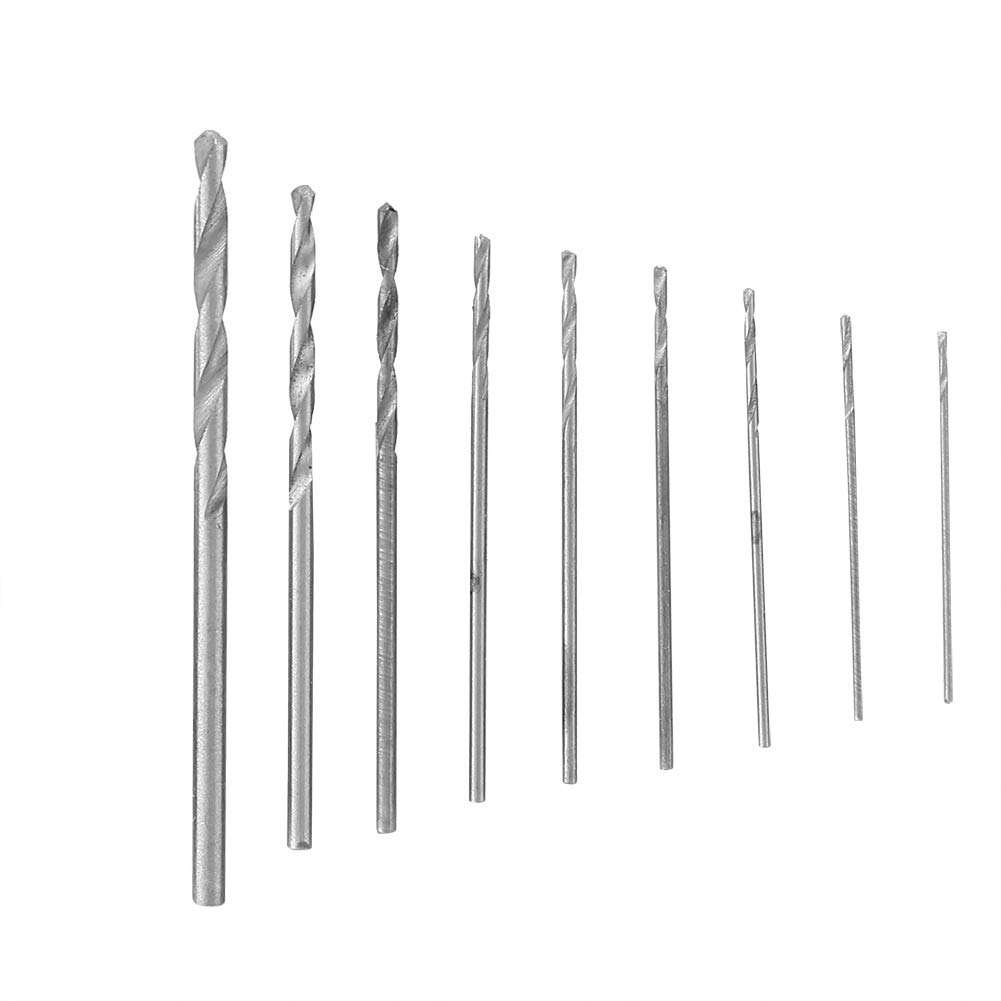 Mini Precision Hand Twist Drill with 10 Drill Bits and 1 Hand Drill Bit for and Portable and Easy To Carry (0.5, 0.6, 0.7, 0.8, 0.9, 1, 1.2, 1.5, 1.8,