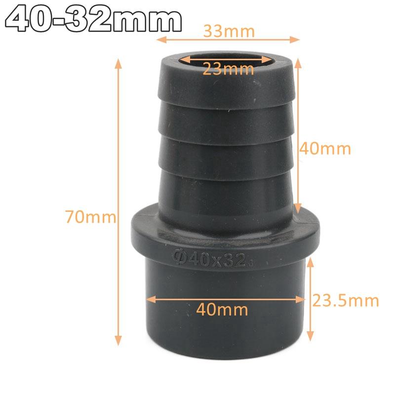 16/20/32/40/50/63mm UPVC Joints Garden Irrigation Connector Soft Hose Tube Adapter Water Pipe Accessories