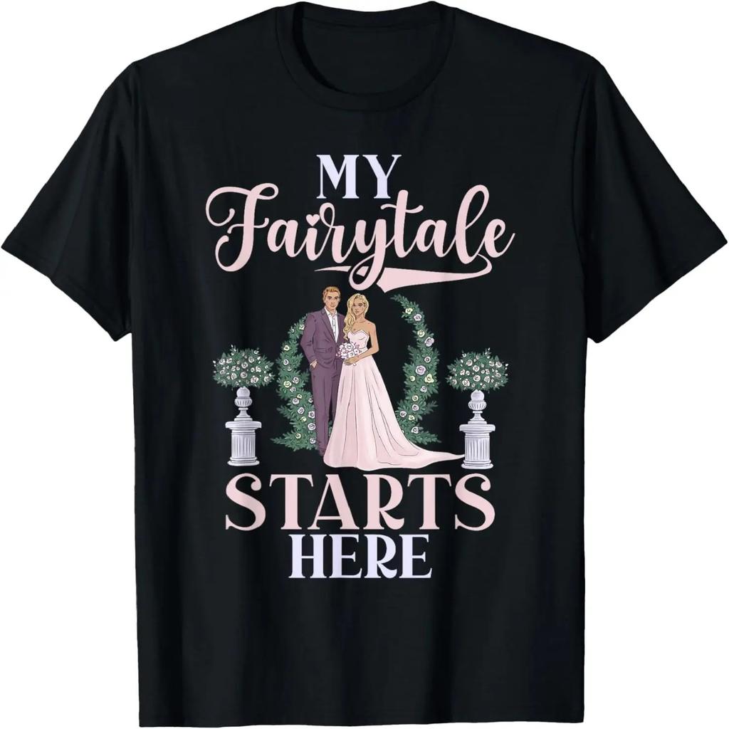 My Fairytale starts here Bride T-Shirt
