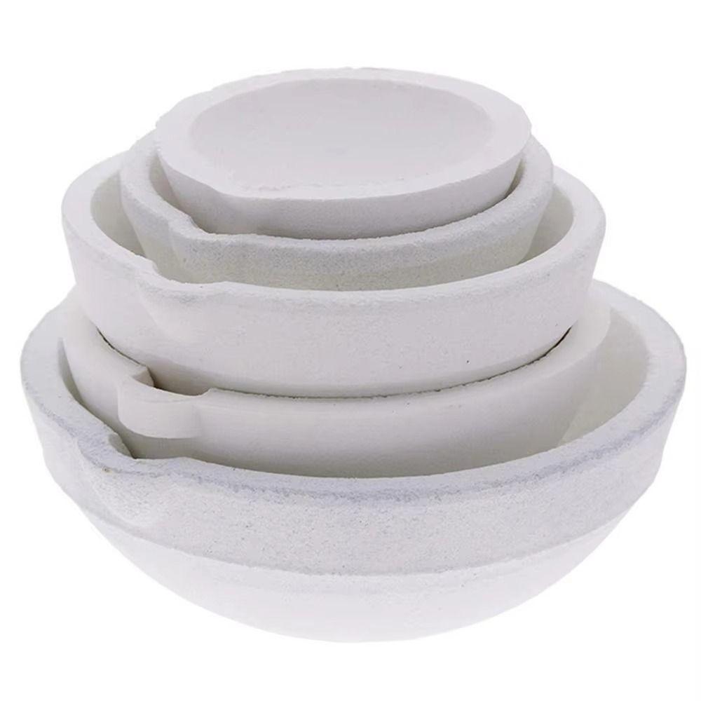 Round Quartz Crucible Heat-resistant Jewelry Casting Tools  Gold Silver Melting