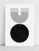 Plakat minimalistyczny geometria czarna