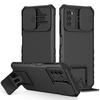 For Samsung Galaxy A03S Case Rugged Bracket Slide Camera Armor Phone Case For Samsung A03S A 03S 03 S Stand Holder Back Cover