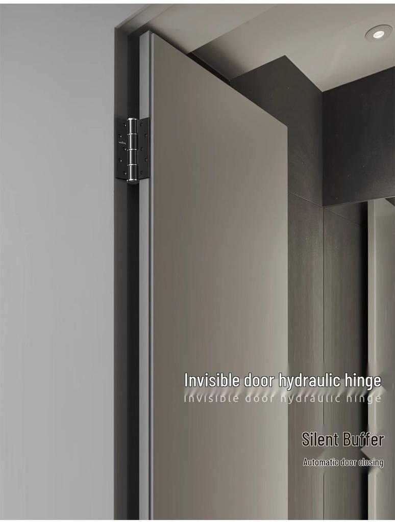 Spherical Minimalist Hidden Door Lock: Invisible, Keyed, Single-Sided for Bedroom Interior, No Handle