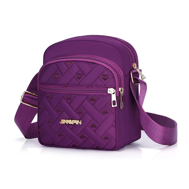 Women Crossbody Small Square Bag Female Girls Canvas Bag Student Shoulder Messenger Bag Woman Multi Pocket Small Satchel