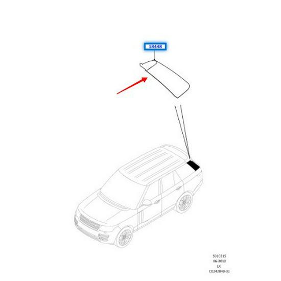 “LR102625/LR102624: Декоративная панель стойки D Executive для Land Rover Range Rover 2013 года”