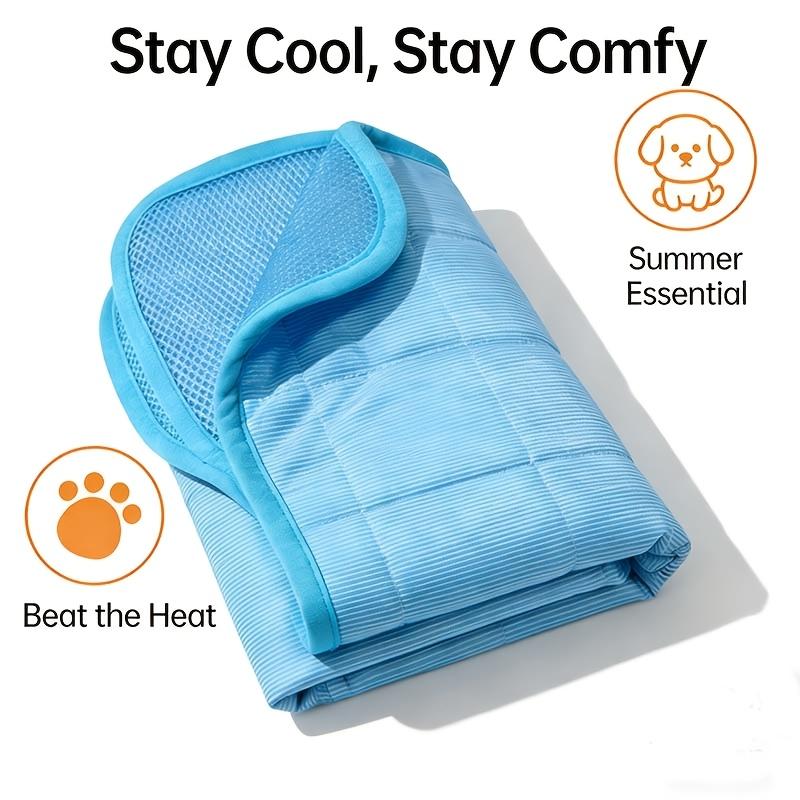 Summer Ice Silk Pet Cooling Mat Breathable Scratch Resistant Sleeping Pad Cool Bed Cushion For Dogs Cats Indoor Outdoor