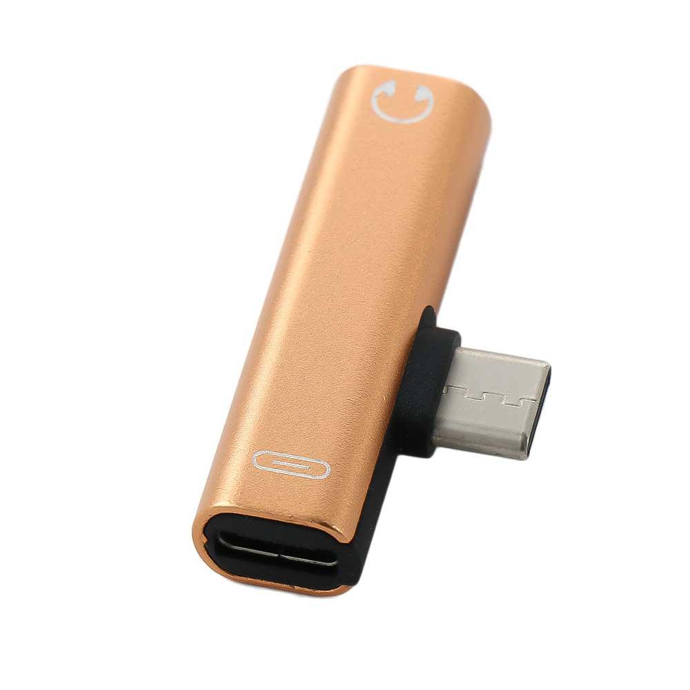 Adapter 2 In 1 Audio Adapter USB-C Charging Adapter USB Type C Adapter Audio Headphone Adapter