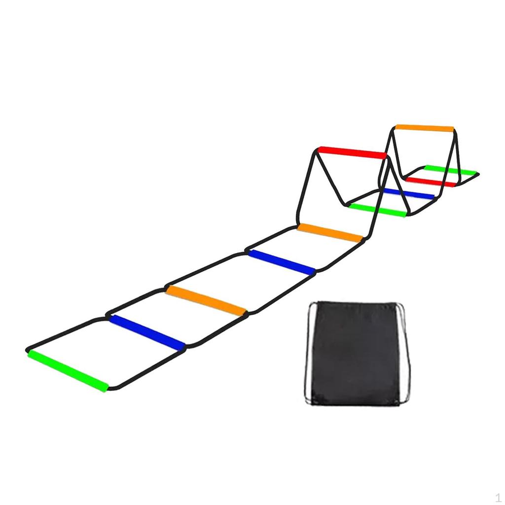 Agility Ladder Training Equipment Flexible Improves Coordination Multipurpose Portable Feet