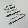 Car Abs 3D Letter Stickers VW Trunk Logo Stickers For Volkswagen dasauto T-Roc Tiguan Golf Polo ID.3 ID.4 T-Cross Jetta Scirocco