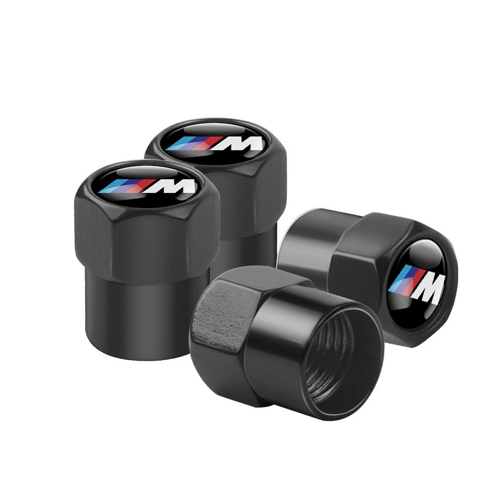 AAAPD1 4Pcs Metal Car Wheel Tire Valve Stem Cap Auto Air Stem Cover Accessories For Bmw Performance M E46 E90 E60 F30 F10 E36 G20 X2 X5