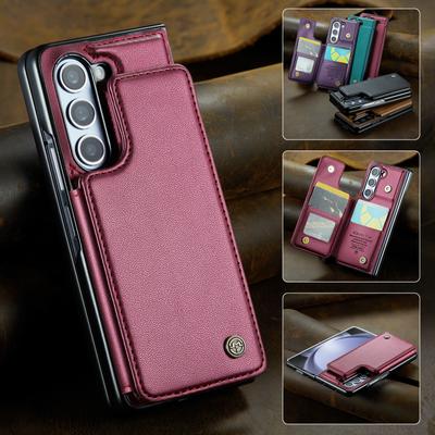 Складной кожаный чехол-кошелек для Samsung Galaxy Z Fold 5 Fold4 Fold3 Fold5 Fold 3 4 Портативный защитный чехол с слотом для карт