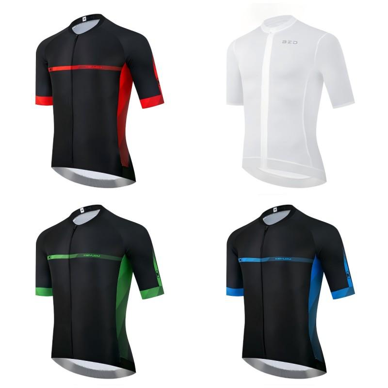 Men Women Cycling Jersey Seamless Bonded Zip Pocket Quick Dry Breathable Outdoor Sport Bike Shirt
