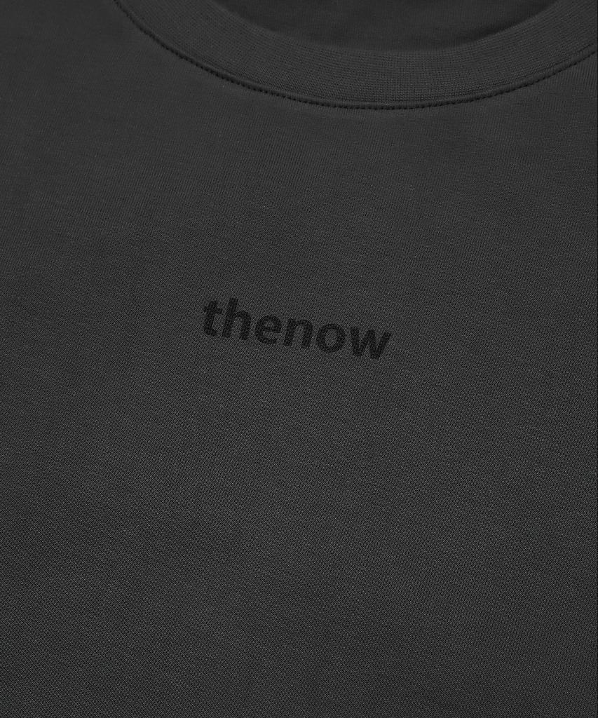 THENOW Thenow Мини-принт Оверсайз Футболка Темно-серый