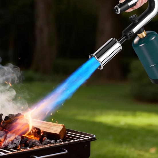 Adjustable Outdoor Propane Torch Handheld Flame Thrower Campfire Charcoal