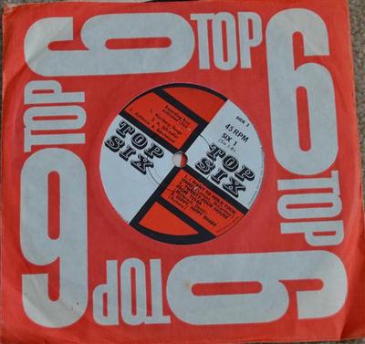 7-дюймовая пластинка НЕИЗВЕСТНЫЙ АРТИСТ - Top Six SIX1 Top Six 1964 UK Rock Б/у