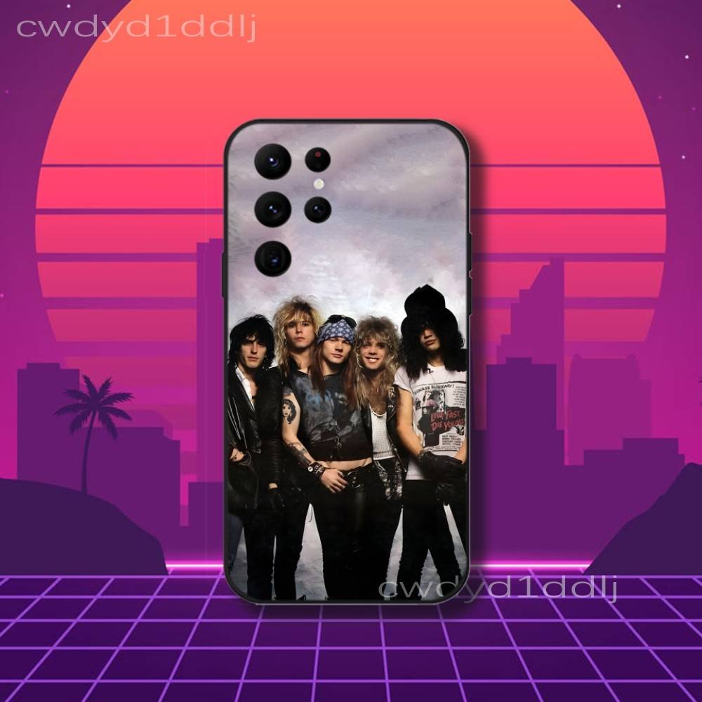 Чехол для телефона с принтом группы Guns N' Roses для Samsung S10, S21, FE, S21, S26, S25, S24, S23, Ultra, S9, S22, Plus Черный